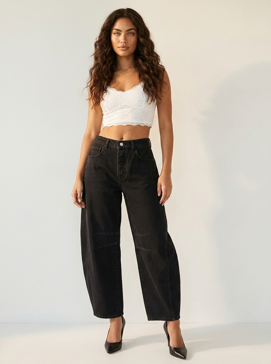 Effie | Relaxed Fit Barrel Jeans
