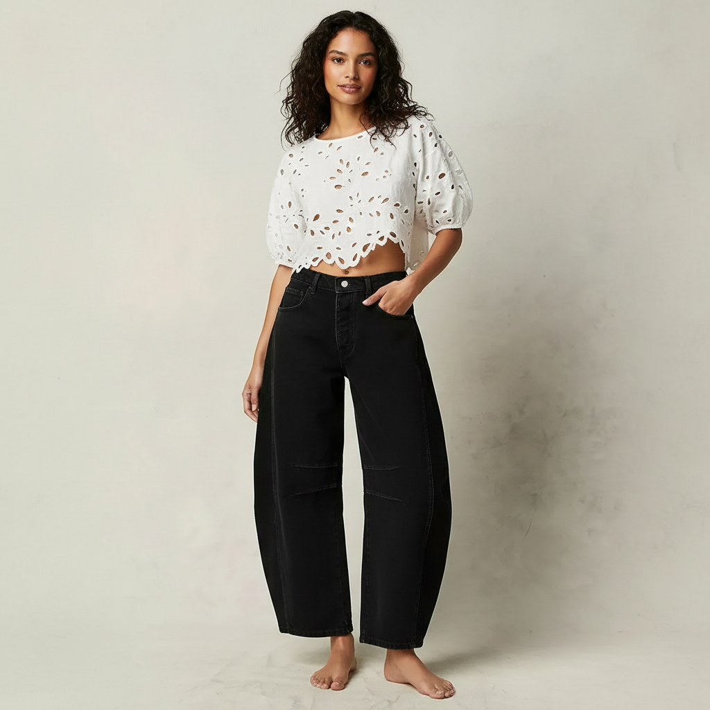 Effie | Relaxed Fit Barrel Jeans