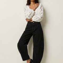 Effie | Relaxed Fit Barrel Jeans