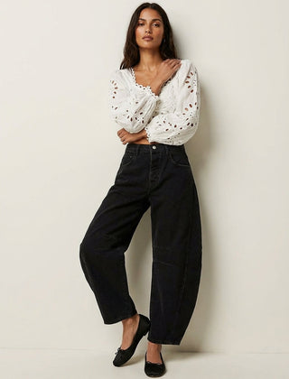Effie | Relaxed Fit Barrel Jeans