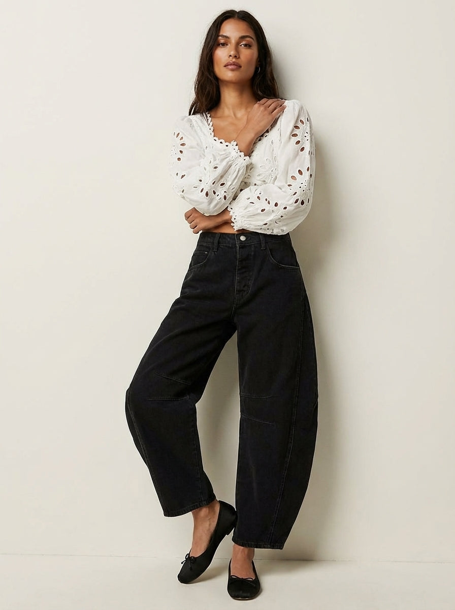 Effie | Relaxed Fit Barrel Jeans