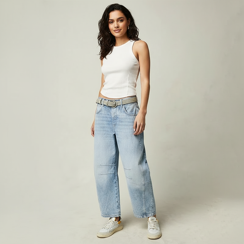 Effie | Relaxed Fit Barrel Jeans