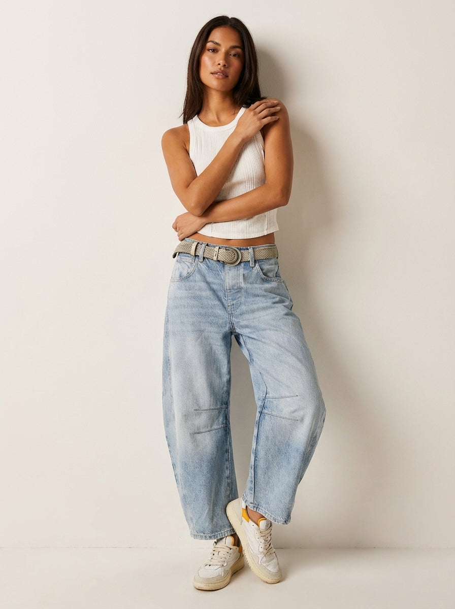 Effie | Relaxed Fit Barrel Jeans