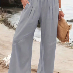 Charlotte | Clothing Linen Women Wide Pants