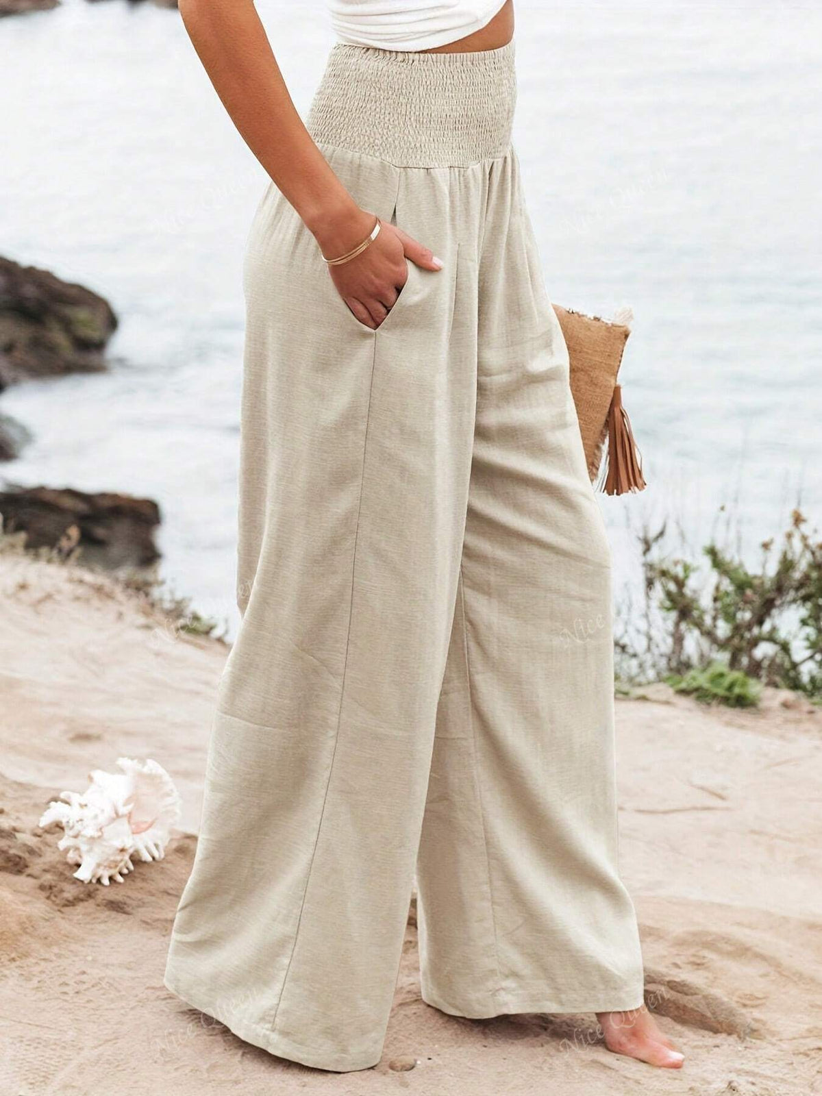 Charlotte | Clothing Linen Women Wide Pants