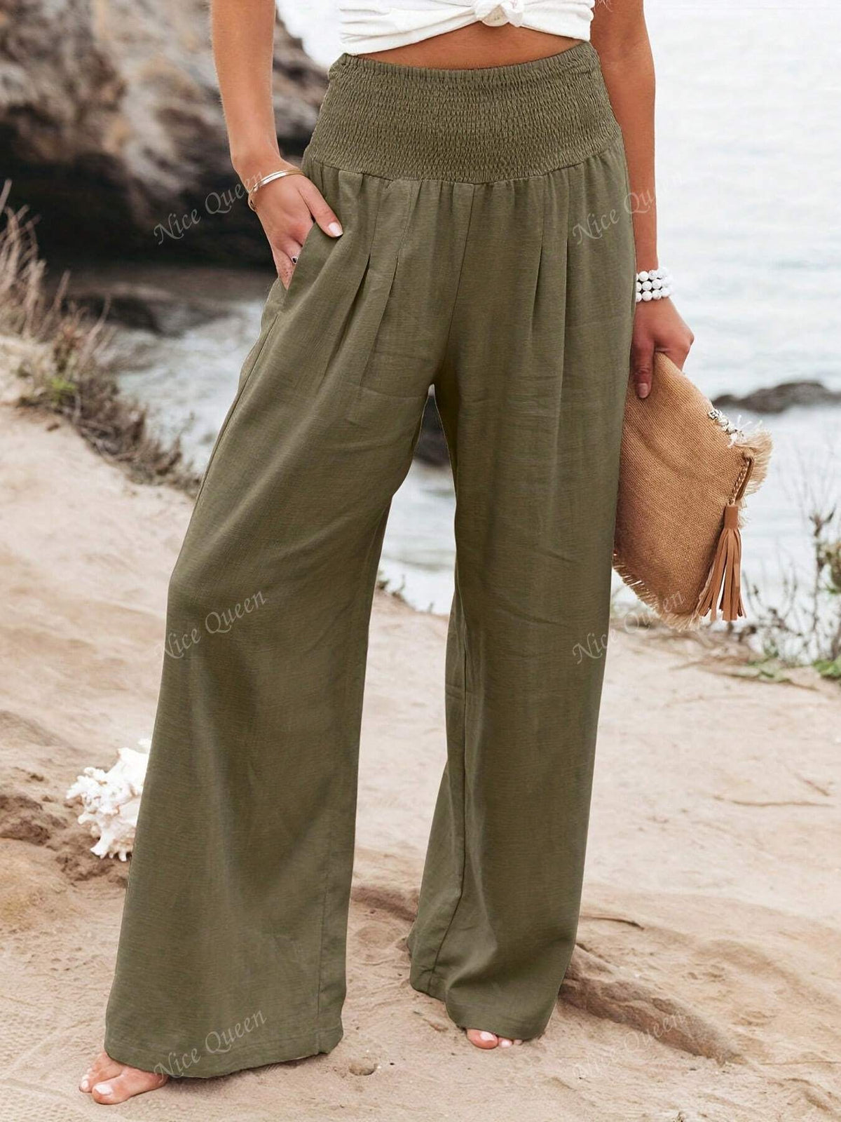 Charlotte | Clothing Linen Women Wide Pants