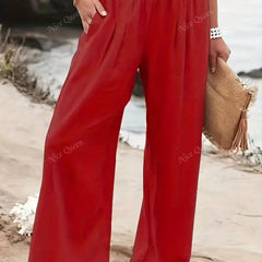 Charlotte | Clothing Linen Women Wide Pants