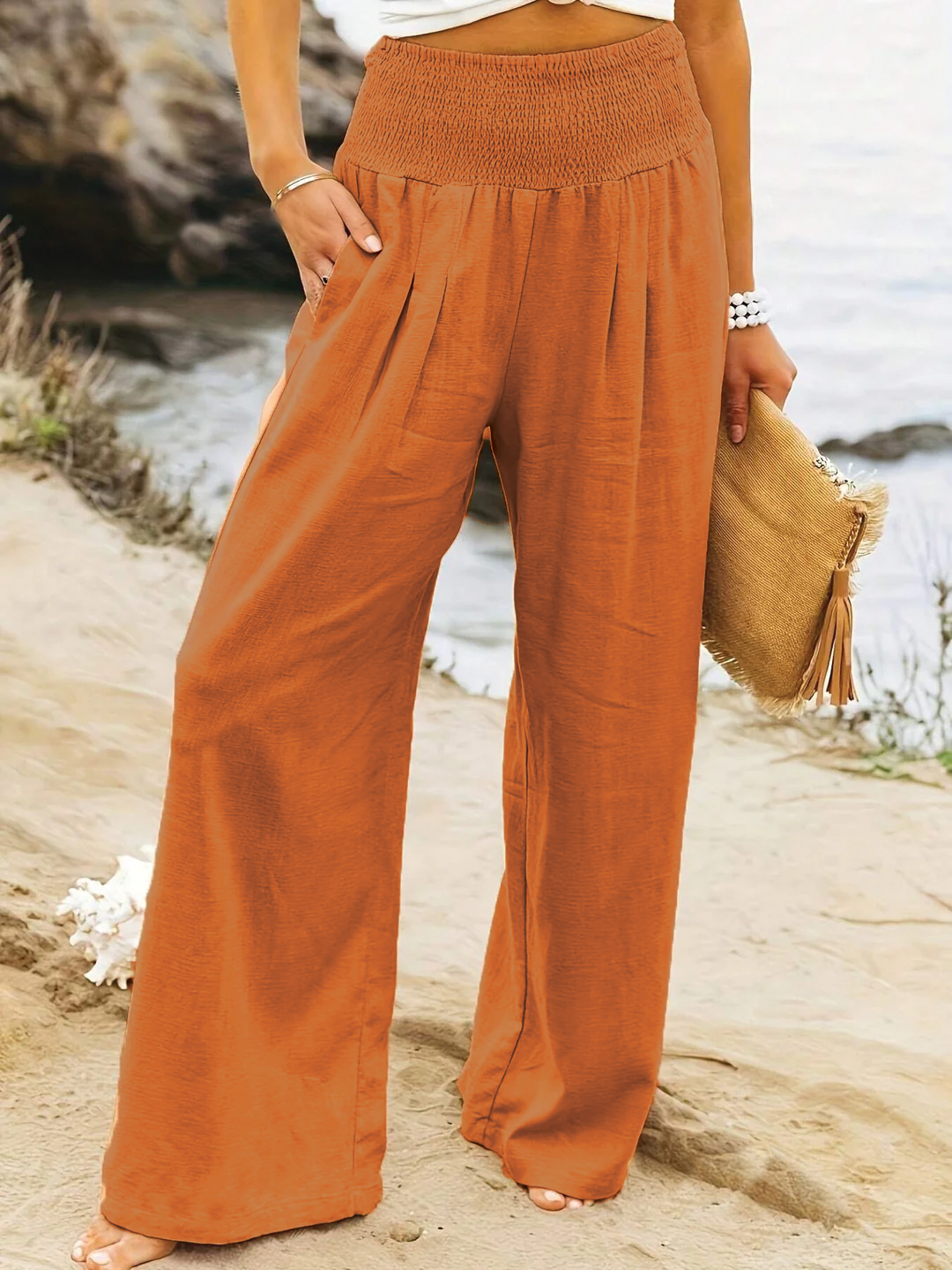 Charlotte | Clothing Linen Women Wide Pants