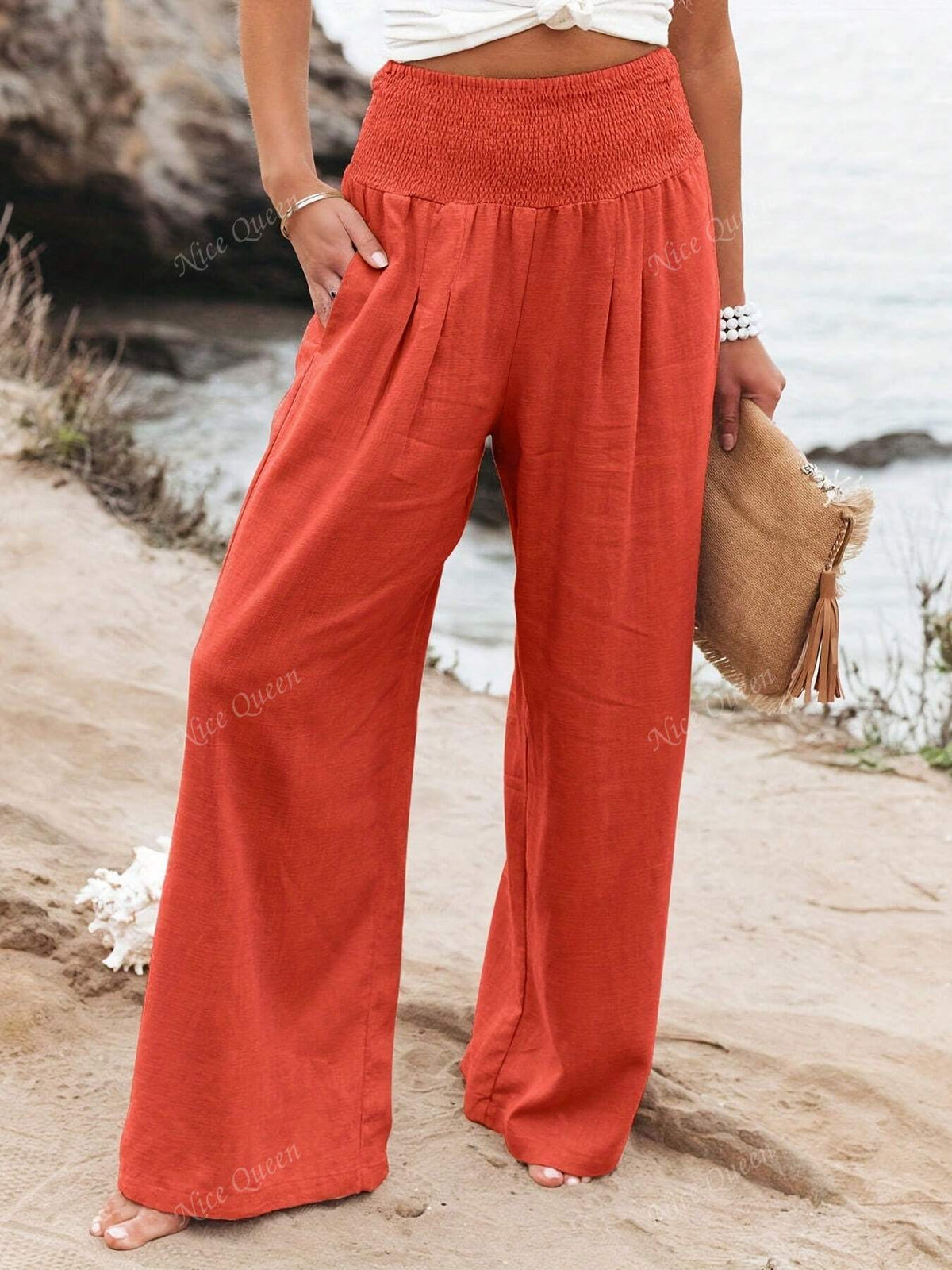 Charlotte | Clothing Linen Women Wide Pants