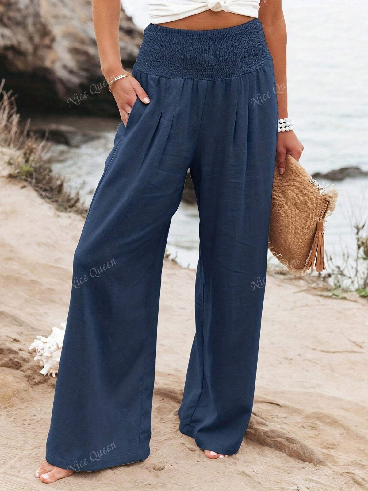Charlotte | Clothing Linen Women Wide Pants