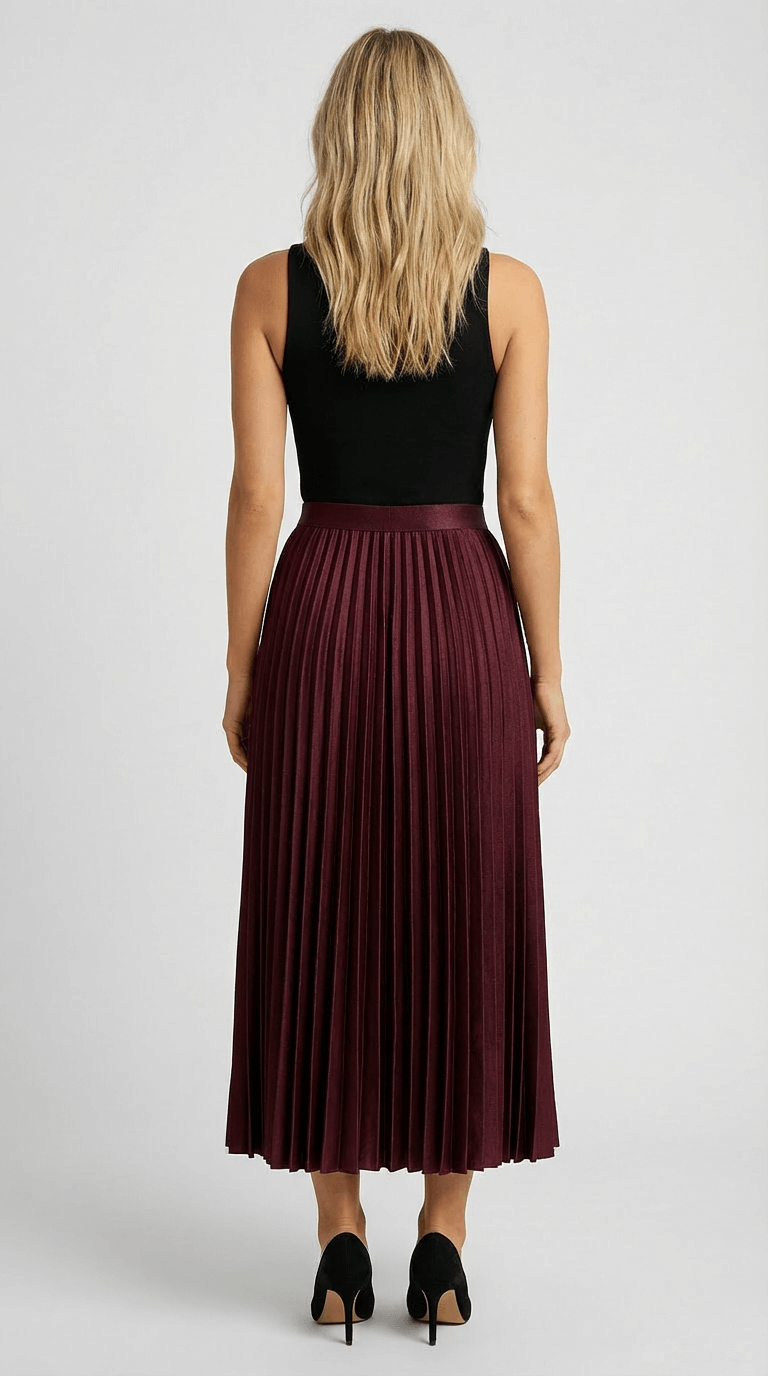 Charlotte | Clothing Midi Pleated Skirt