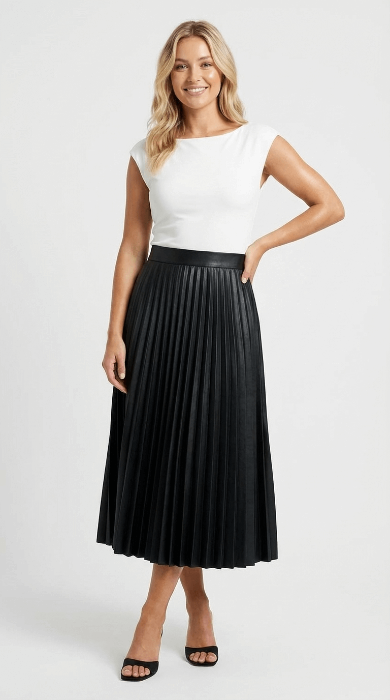 Charlotte | Clothing Midi Pleated Skirt