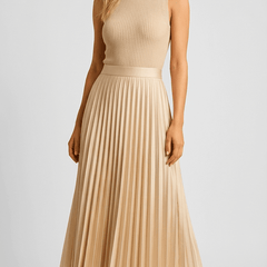 Charlotte | Clothing Midi Pleated Skirt