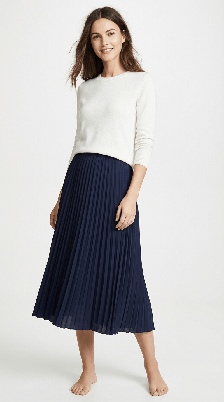 Charlotte | Clothing Midi Pleated Skirt