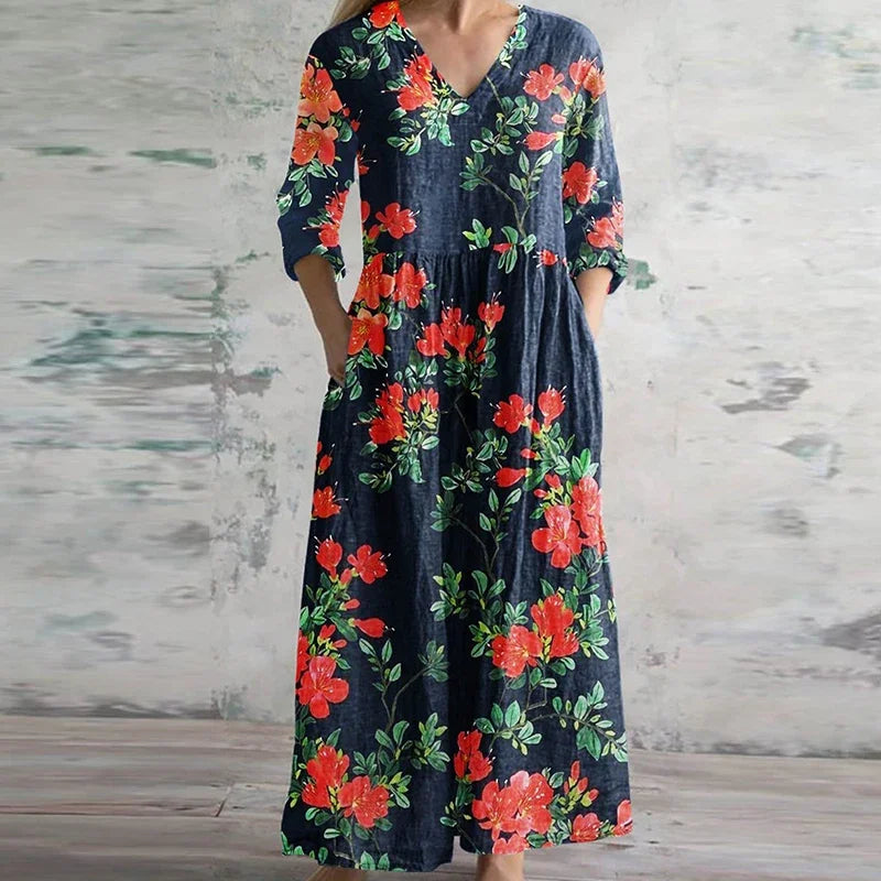 Anais | Vestido Maxi - Onde a Maciez Encontra o Estilo Sem Esforço