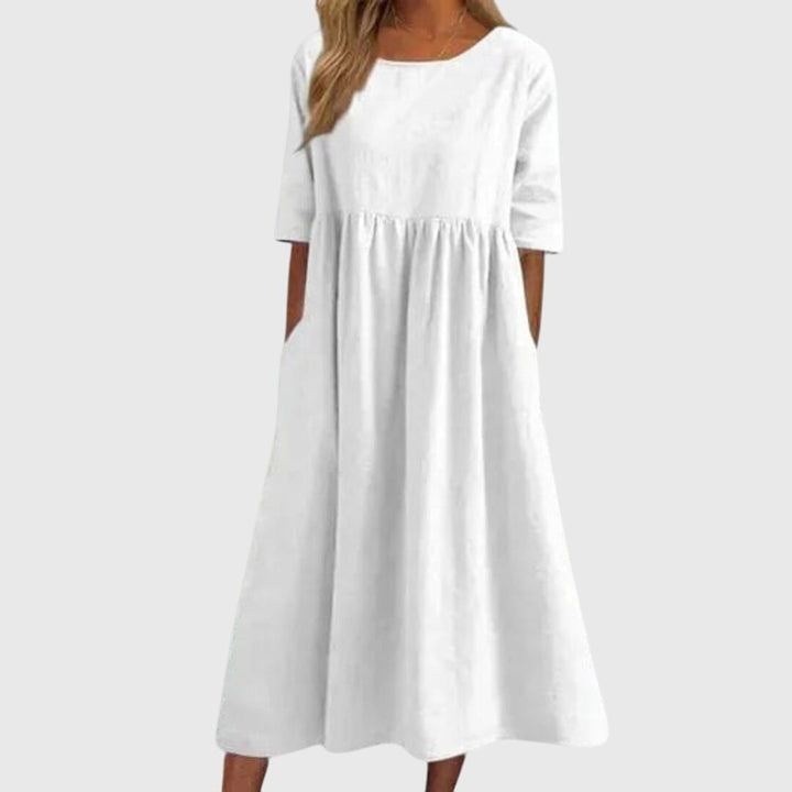 Haisley | Vestido Elegante de Manga Curta