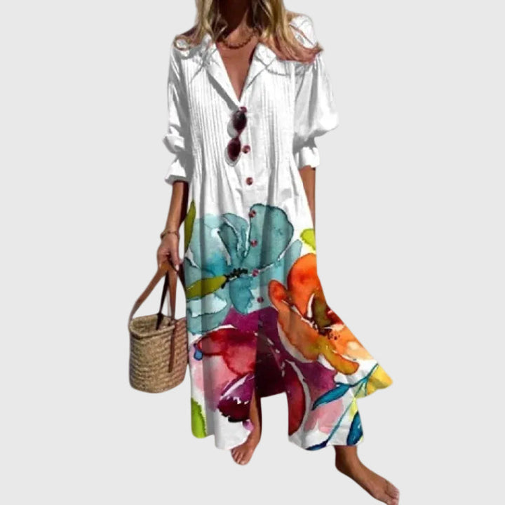 Zariah | Vestido Boêmio Maxi Elegante