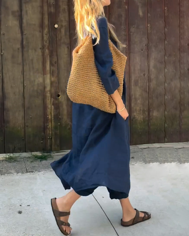 Conjunto Carolyn Chic e Confortável | Blusa Coordenada e Calças de Caimento Relaxado