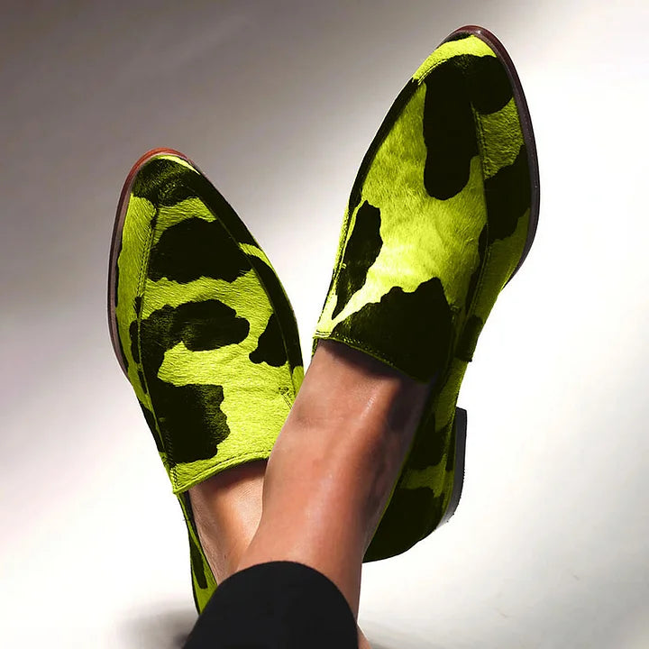 MOCASSINS COM ESTAMPA ANIMAL IMPACTANTE