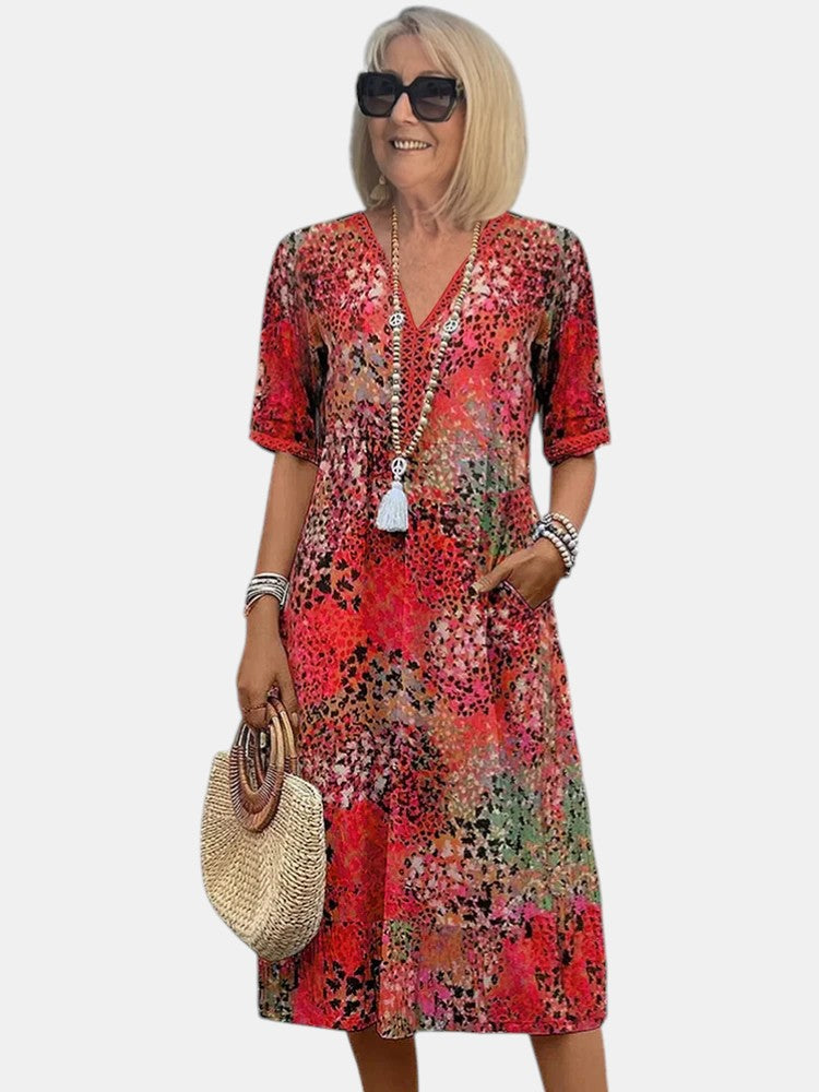 Tanya | Colorful Tummy Coverage Dress