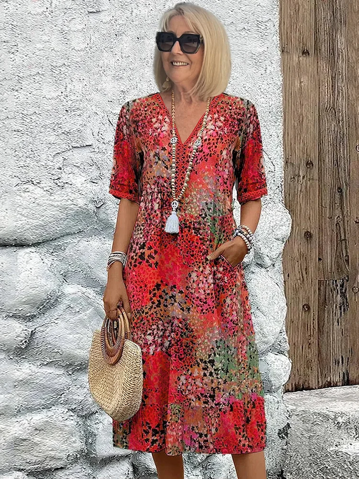 Tanya | Vestido Colorido para Cobertura da Barriga