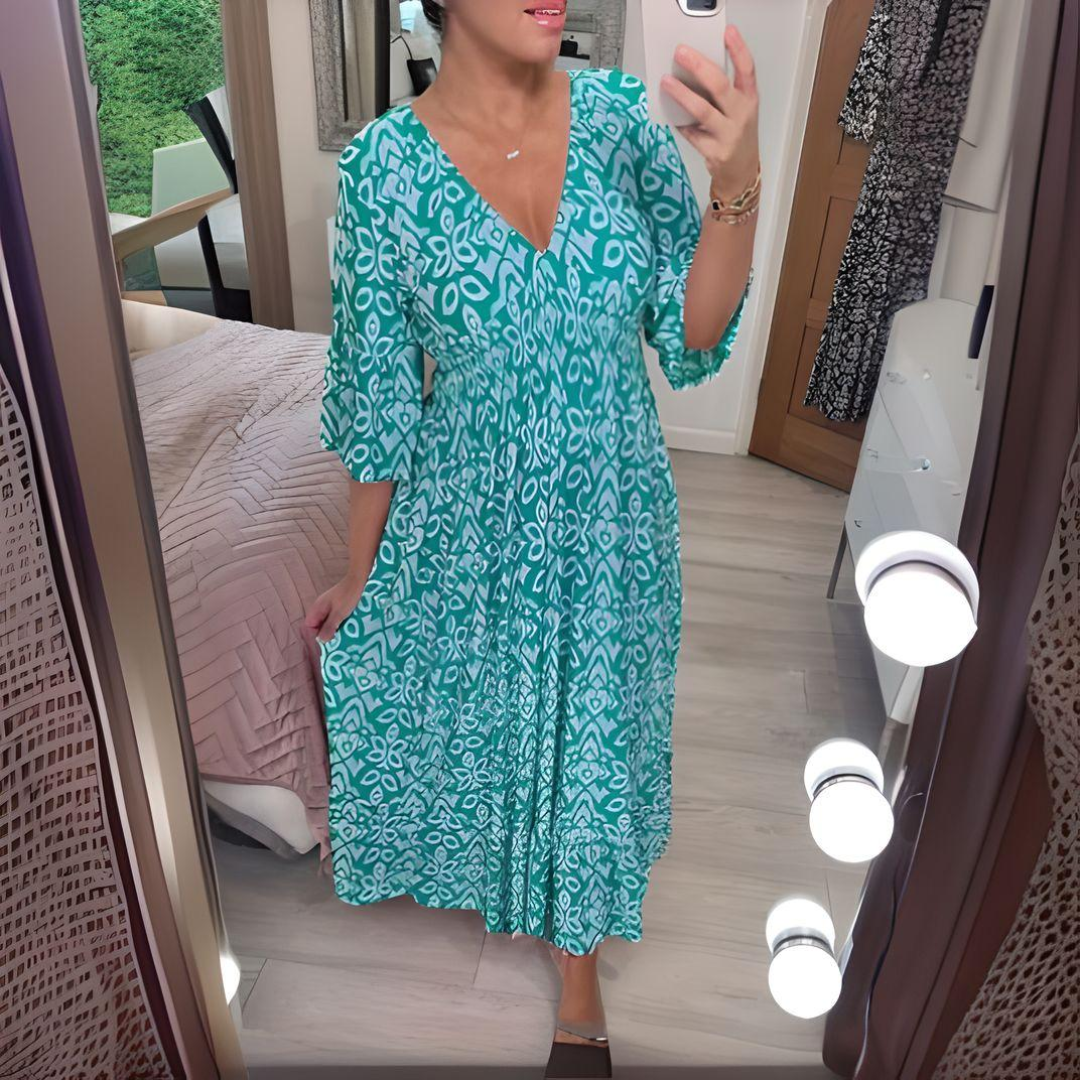 Luciana | Vestido Maxi Comfort – Elegância Sem Esforço, Confiança Diária