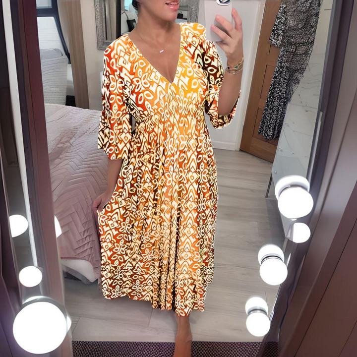 Luciana | Vestido Maxi Comfort – Elegância Sem Esforço, Confiança Diária
