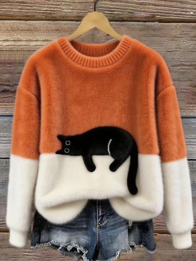 Luna | Suéter com Estampa de Gato