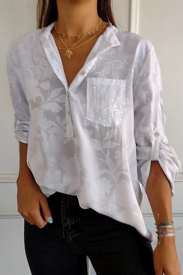 Pauline | Blusa Elegante com Paetês