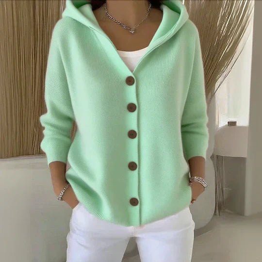 Claire | Hooded Knit Cardigan