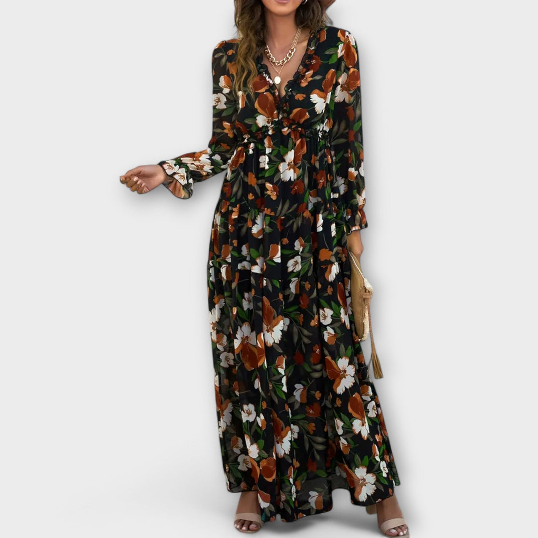 Helen | Vestido Elegante com Flores