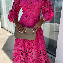Charlize | Women's Lace Dress, Romantic Elegant Dress for Ceremonies and Evening Wear