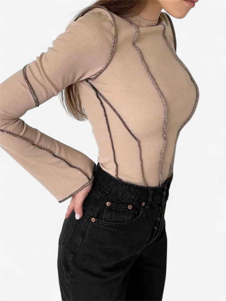 Imona | Blusa de Manga Longa Confortável