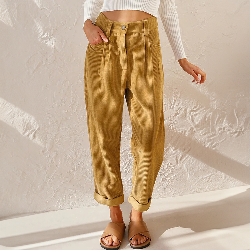 Emma | Corduroy Women S Brown Pants
