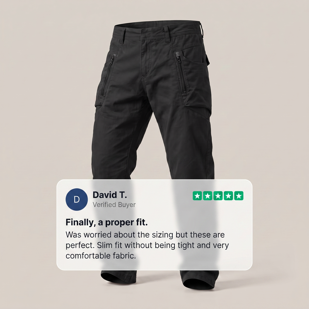 Emma | Cotton Cargo Trouser Style Pants
