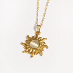 Emma | Dresses Women Diamond Gold Sun Pendant