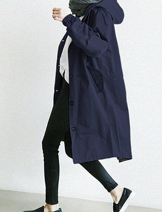Charlotte | Hooded Waterproof Trench Coat