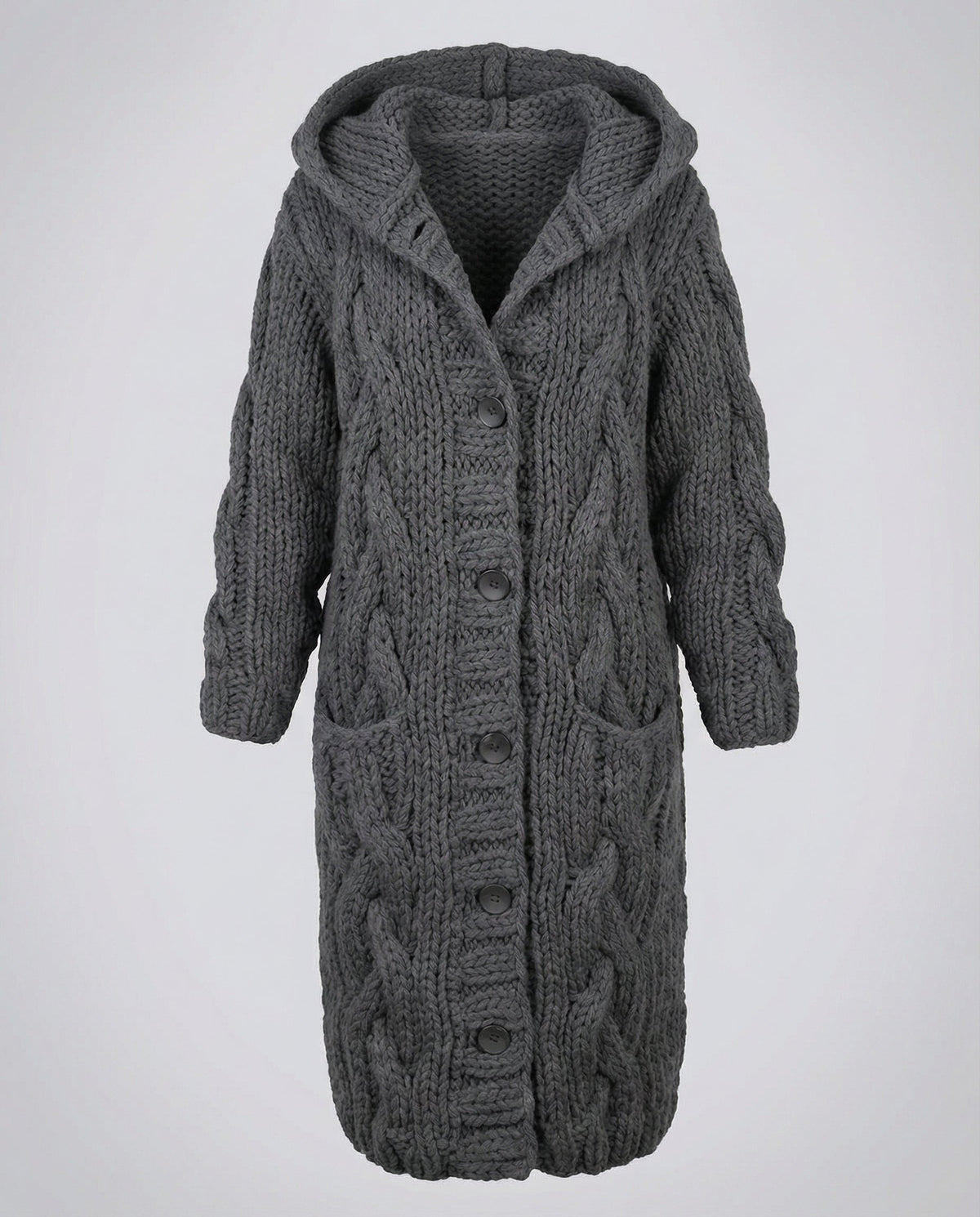 Emma | Knit Cable Chunky Cardigan