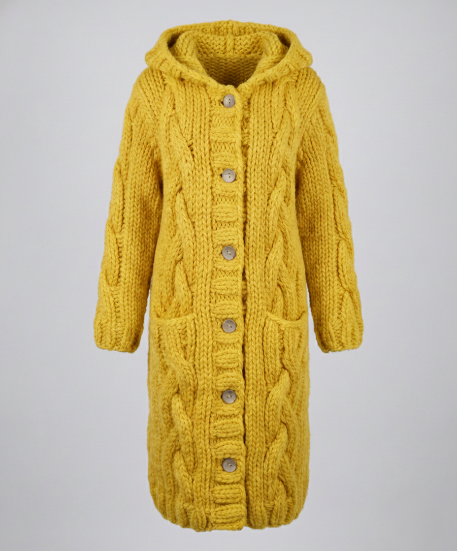 Emma | Knit Cable Chunky Cardigan