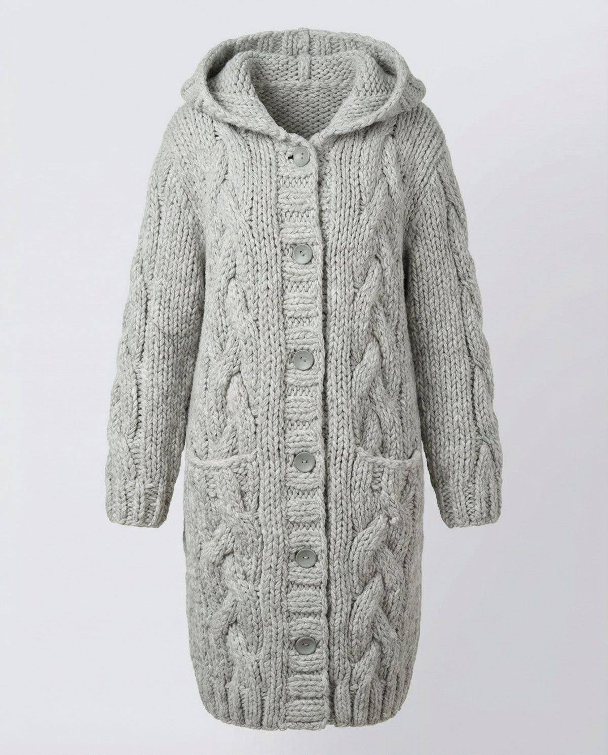 Emma | Knit Cable Chunky Cardigan