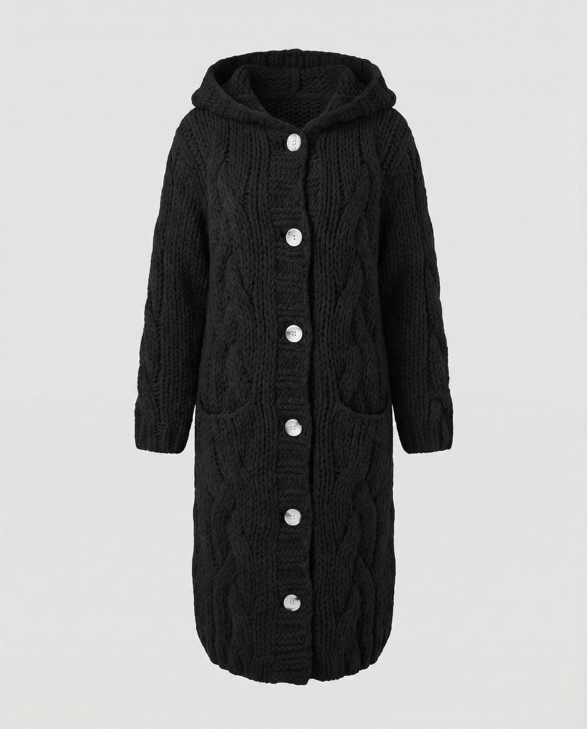 Emma | Knit Cable Chunky Cardigan
