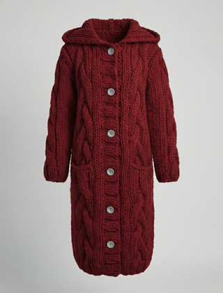 Emma | Knit Cable Chunky Cardigan