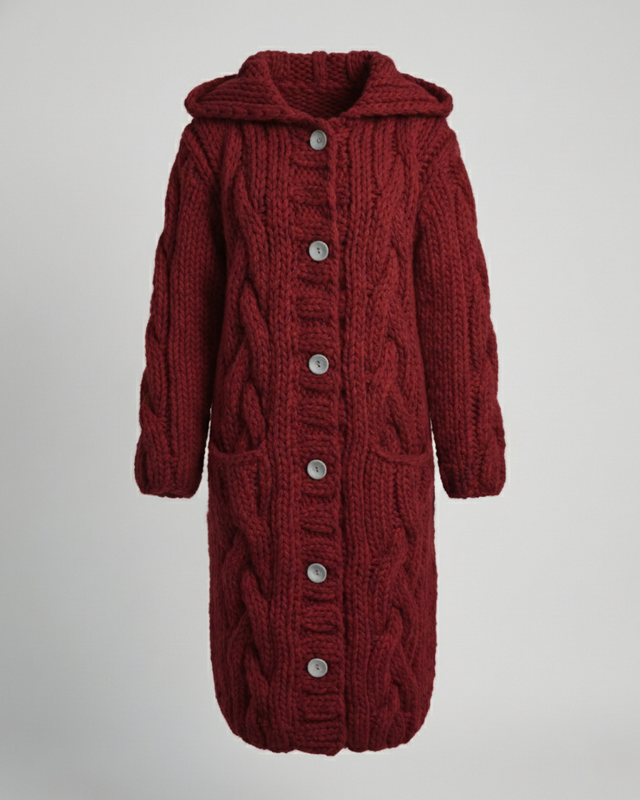 Emma | Knit Cable Chunky Cardigan