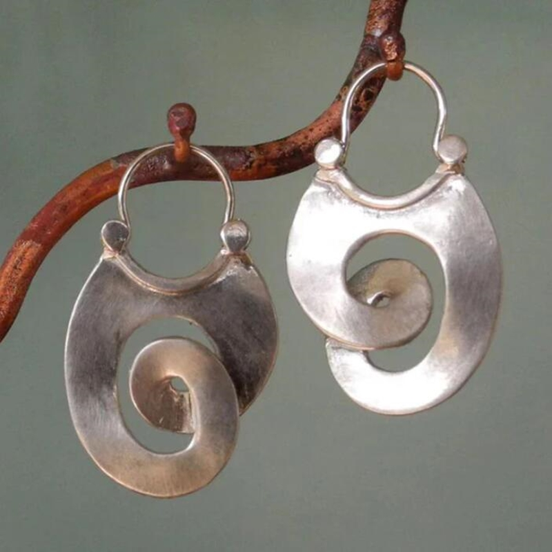 Emma | Ladies Vintage Gold Online Silver Earrings