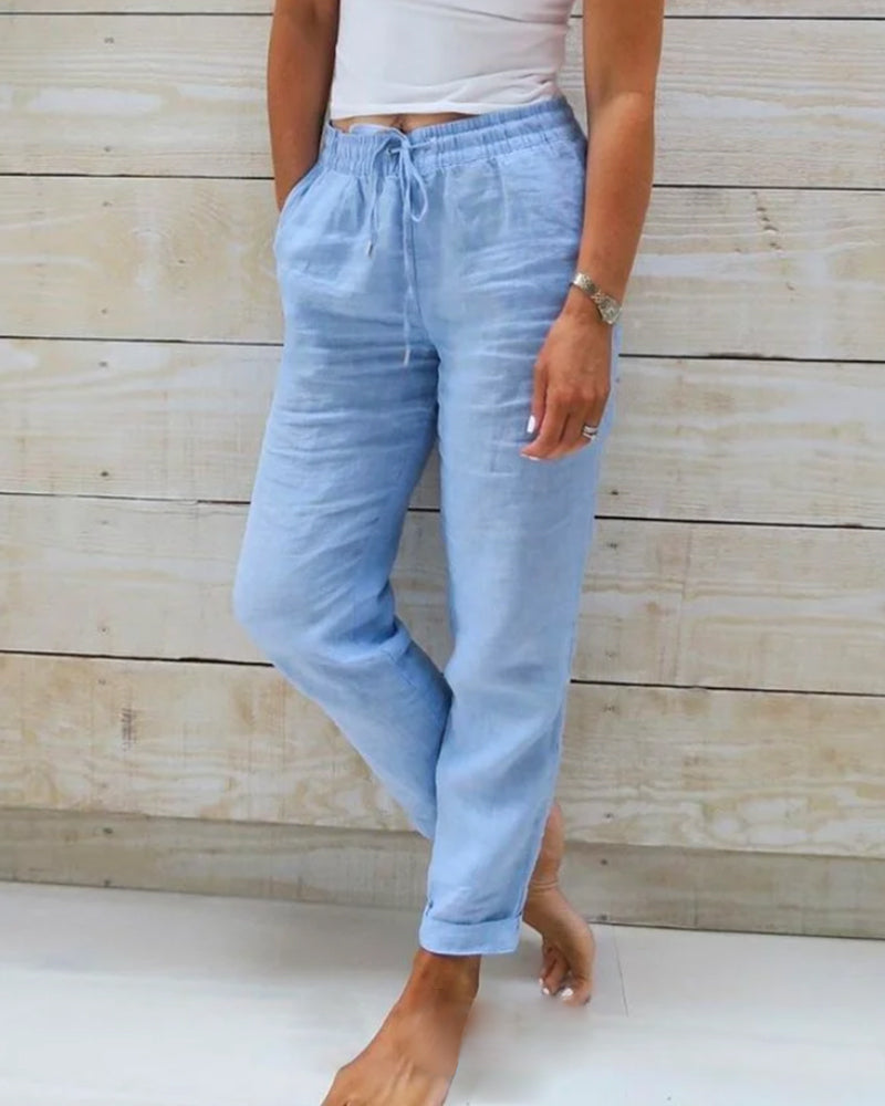 Emma | Linen Women Winter Ski Pants