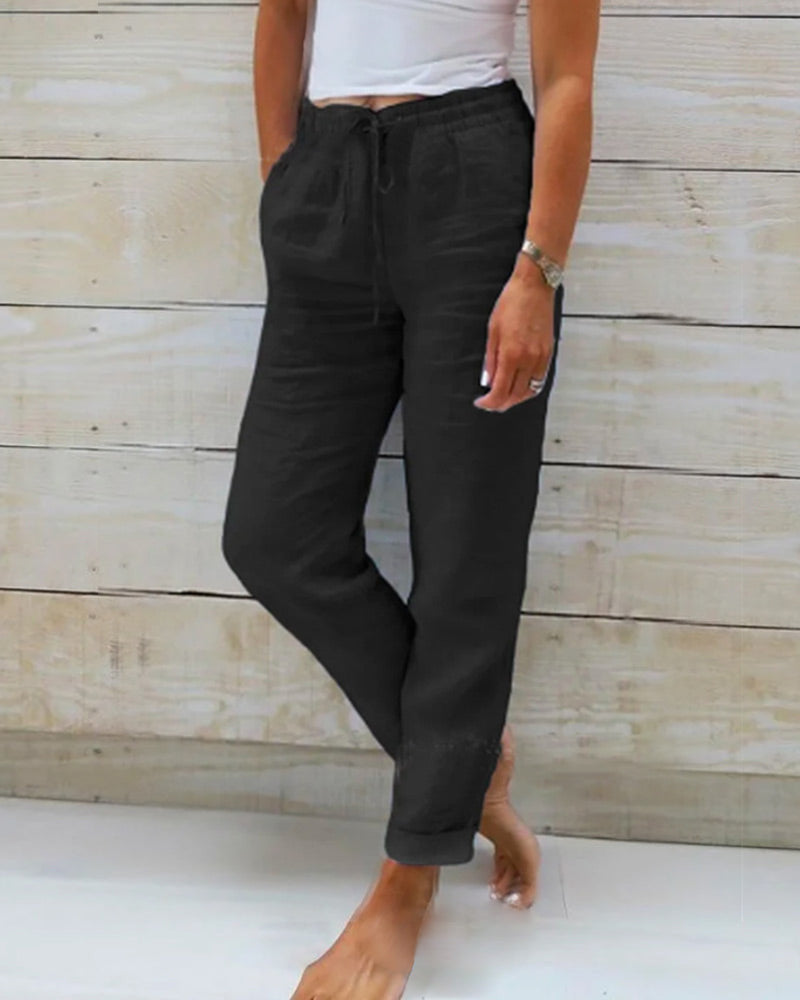 Emma | Linen Women Winter Ski Pants