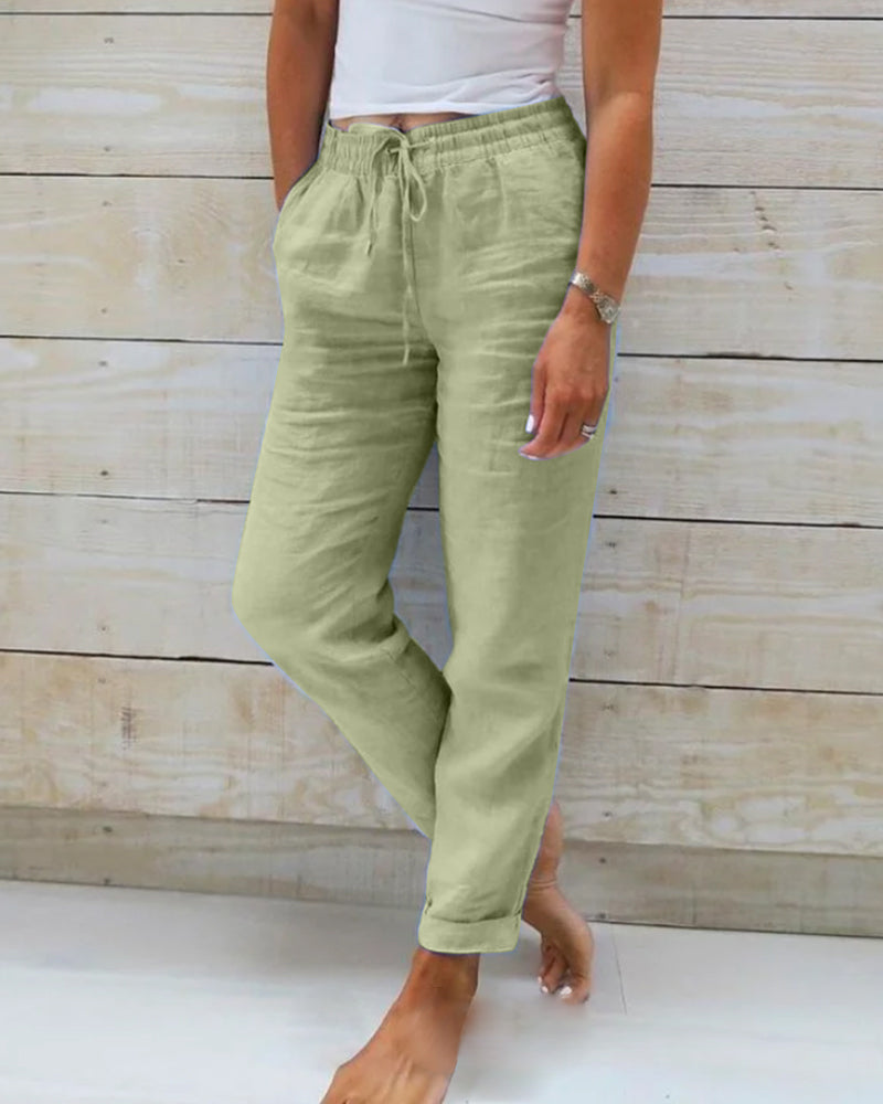 Emma | Linen Women Winter Ski Pants