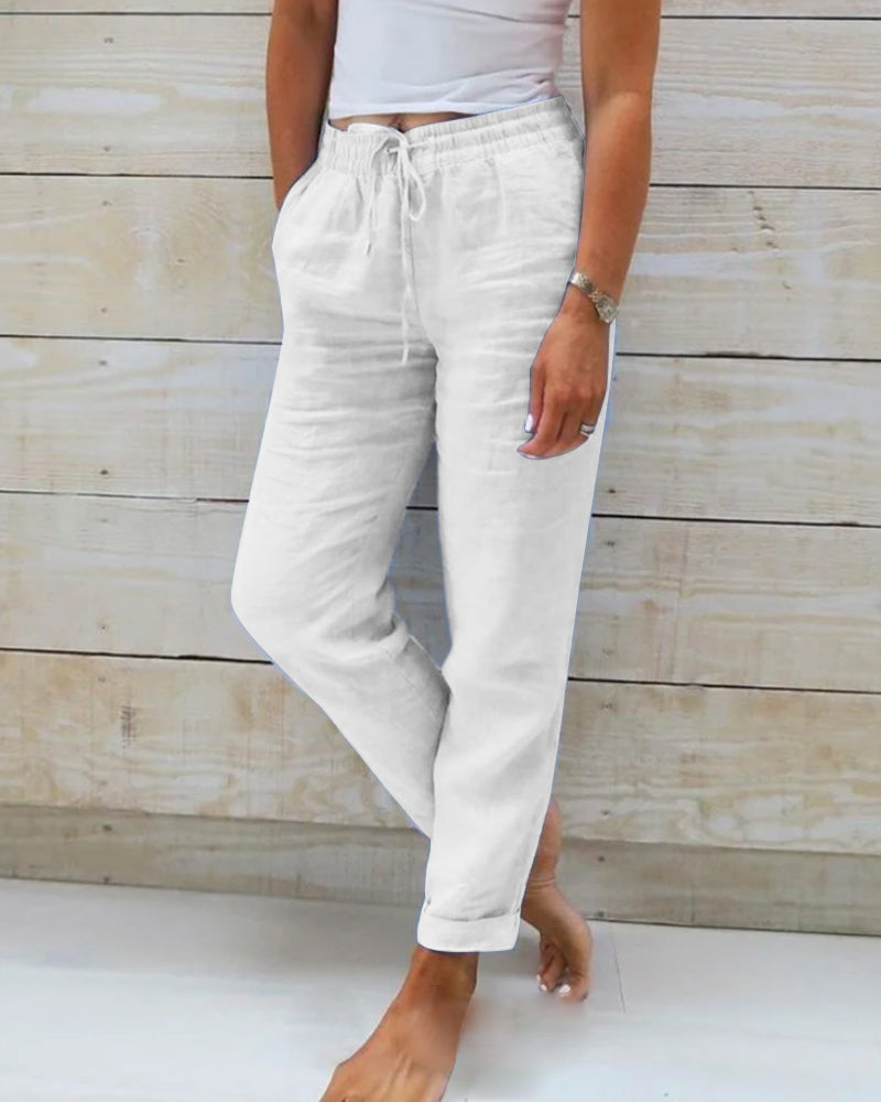 Emma | Linen Women Winter Ski Pants