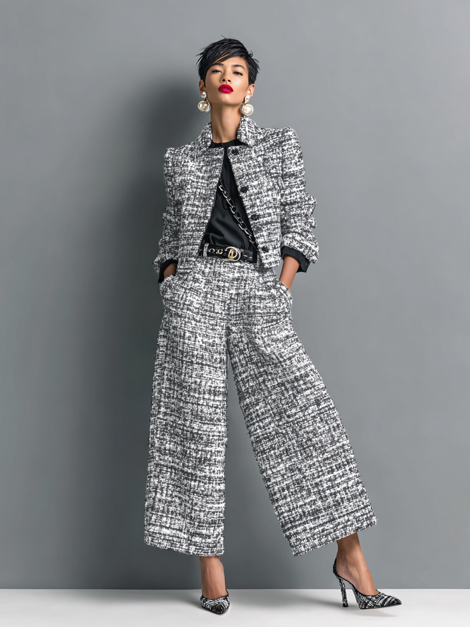 Akira | Women's Tailored Two-Piece Set, Long Sleeve Jacket and Pants for Work