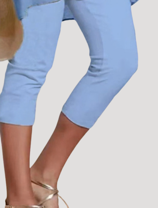 Ethan | Capri Black Cotton Leggings